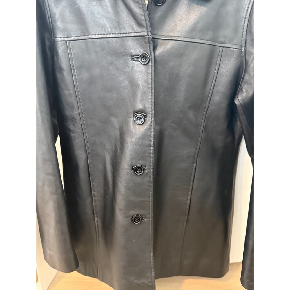 Sequence Black Genuine Leather Jacket Minimalist … - image 3